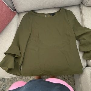 J.Crew Lana Bell sleeve ruffle Blouse